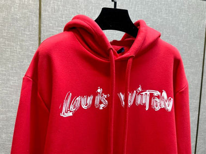 LOUIS VUITTON PRINTED COTTON HOODIE – LH062