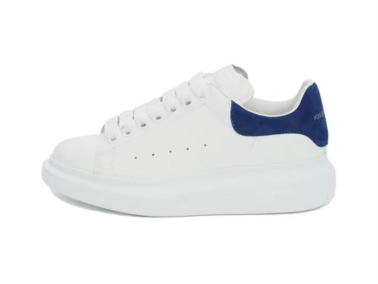 Alexander Mcqueen Women's Oversized Sneaker in White/paris Blue