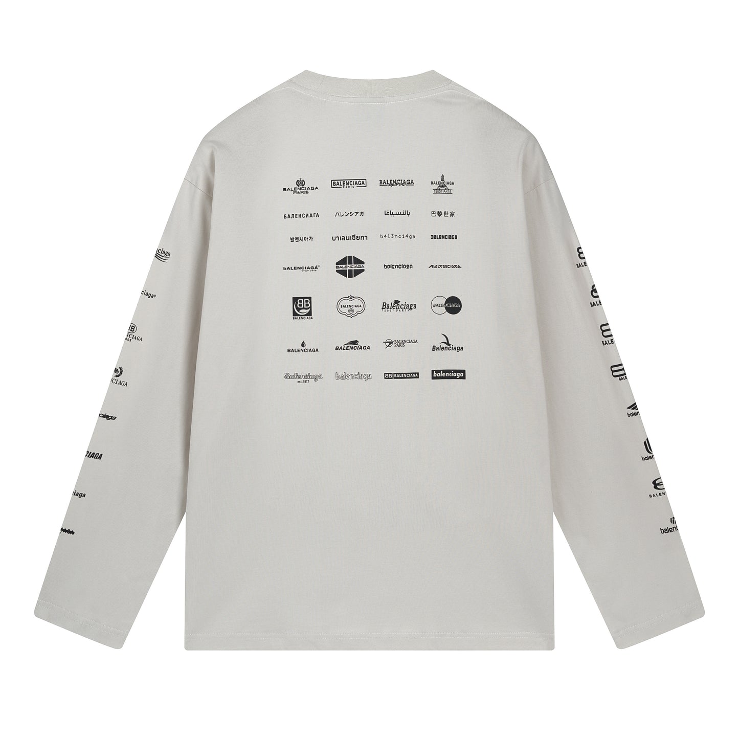 Balenciga logo tee BL225005 grey