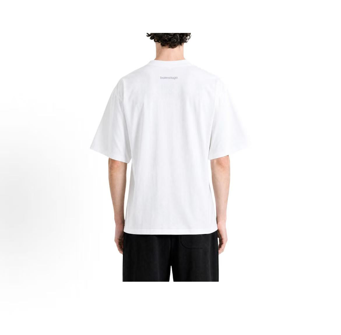 Balenciaga FW26 Autumn Collection Plain Knit Short-Sleeved Round-Neck T-Shirt for Men