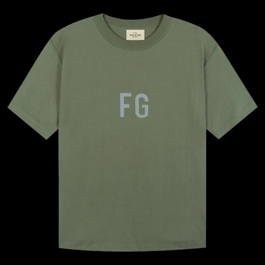 FOG FEAR OF GOD loose T-shirt military green