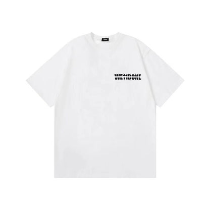 WE11DONE Shoe Print Tee White