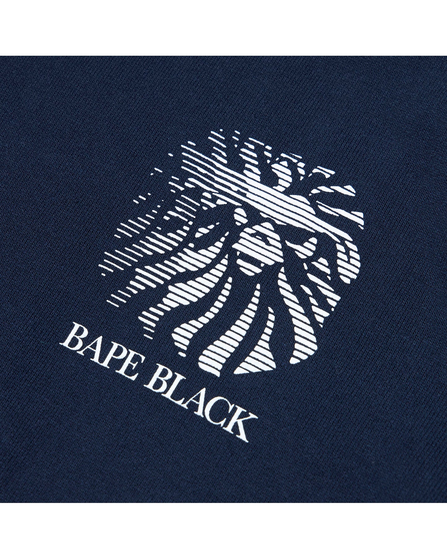 A Bathing Ape Distressed logo hoodie In Navy Blue