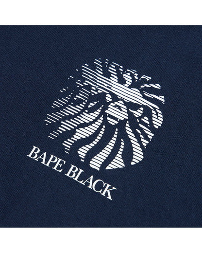 A Bathing Ape Distressed logo hoodie In Navy Blue