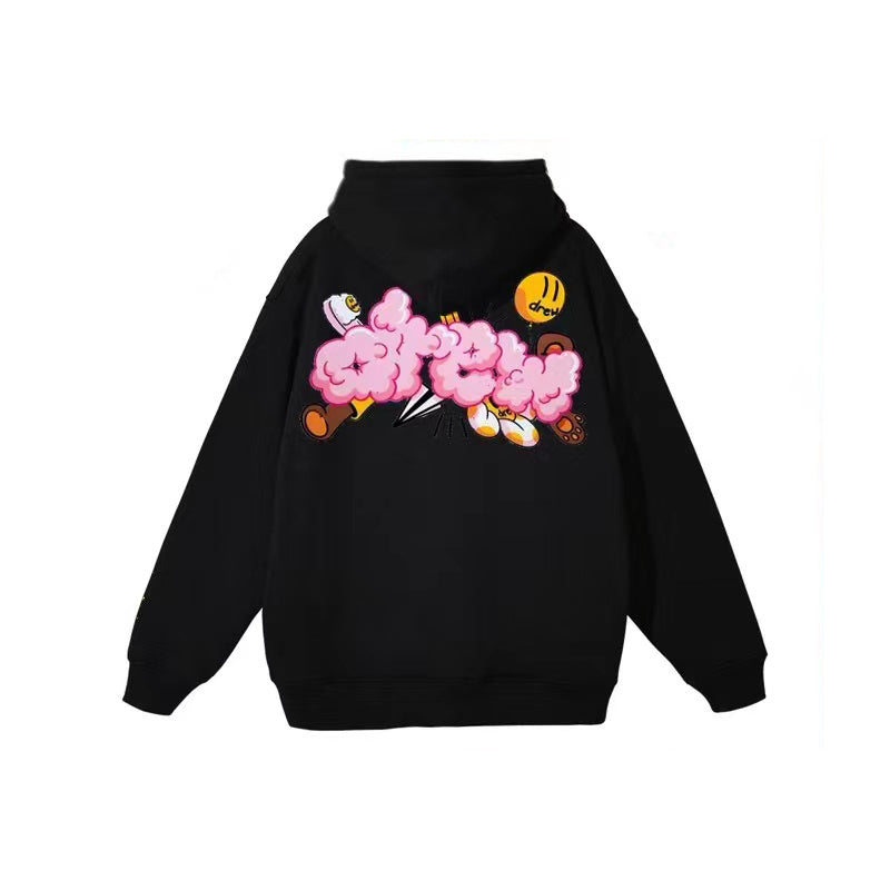 DREW HOUSE PRINT FLEECE HOODIE