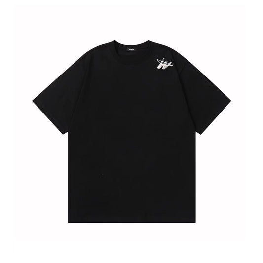 WE11DONE W Logo Tee Black