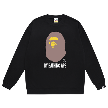 A Bathing Ape Big Logo Print Hoodie Black