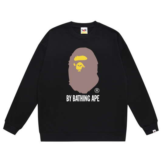 A Bathing Ape Big Logo Print Hoodie Black