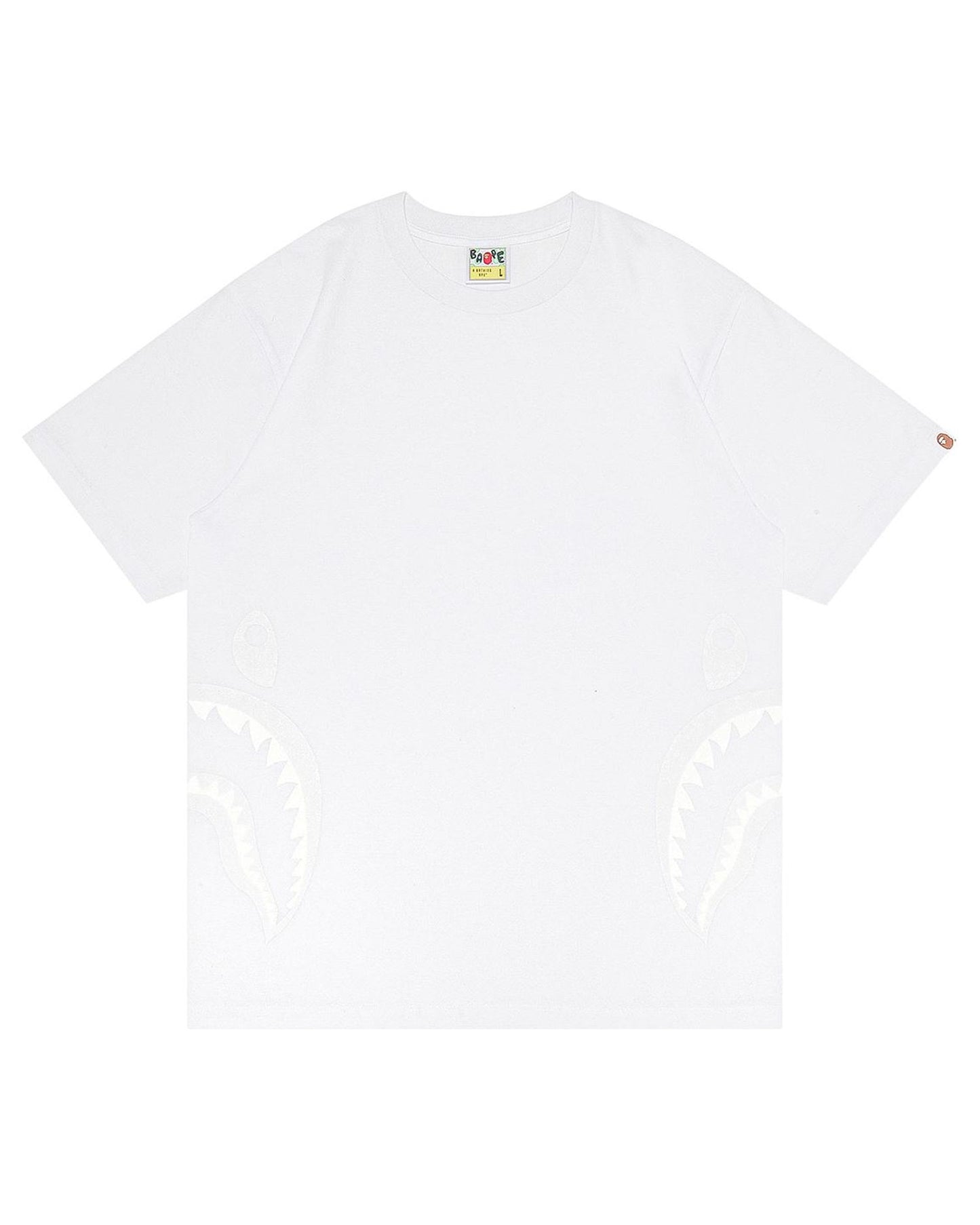 A Bathing Ape Side Shark Tee In White