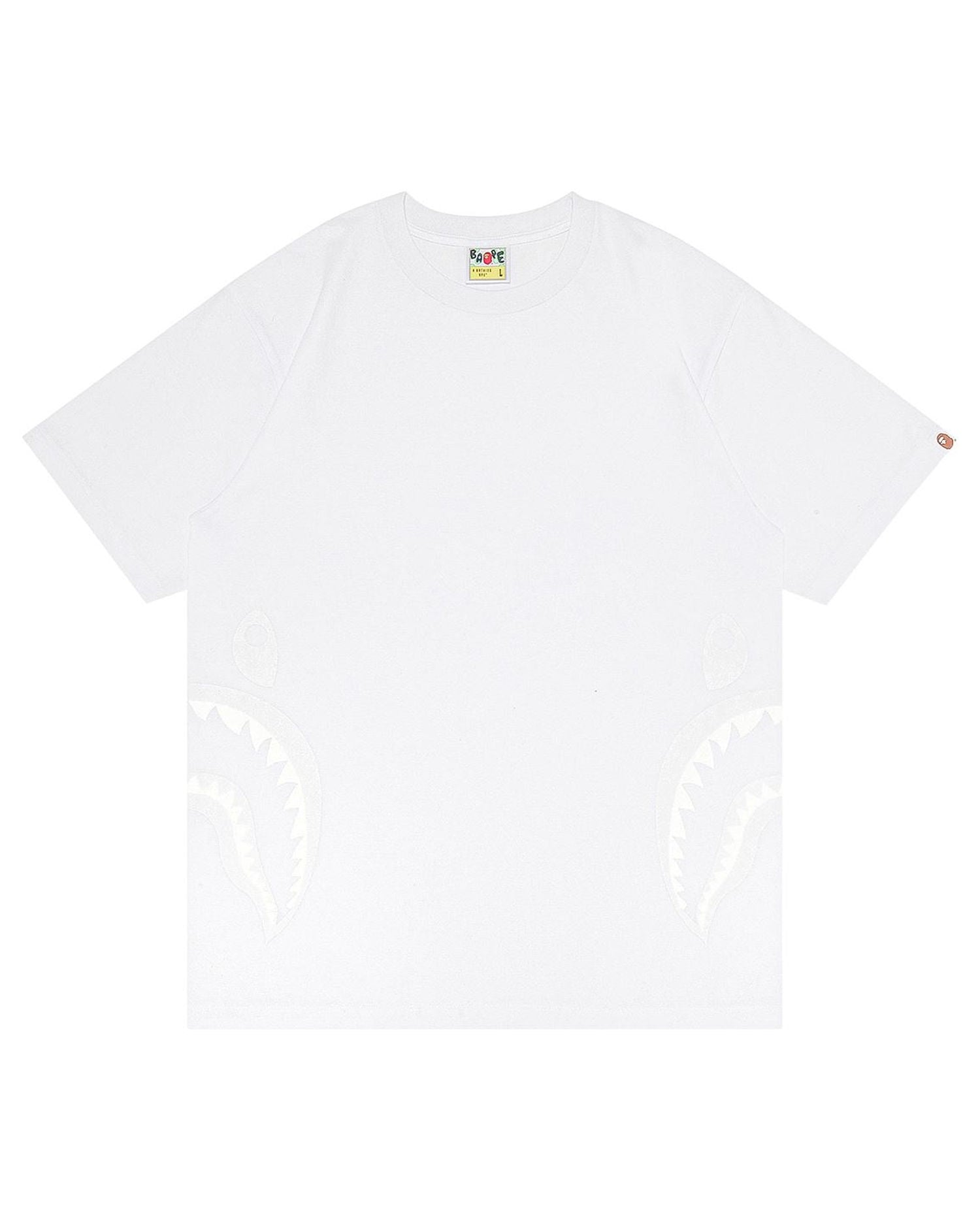 A Bathing Ape Side Shark Tee In White