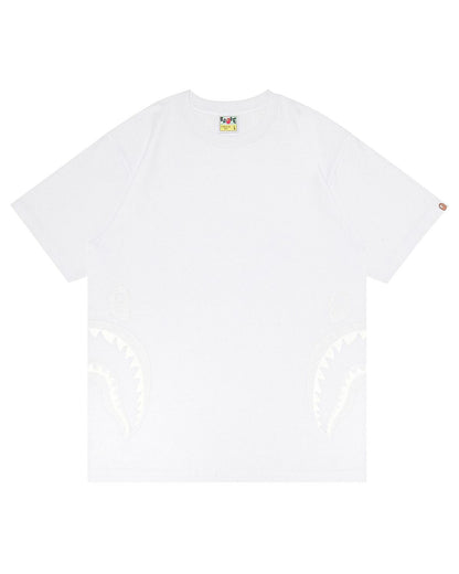 A Bathing Ape Side Shark Tee In White