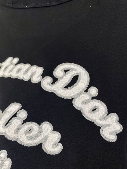 ‘CHRISTIAN DIOR ATELIER’ T-SHIRT RELAXED FIT BLACK COTTON JERSEY – DOT020