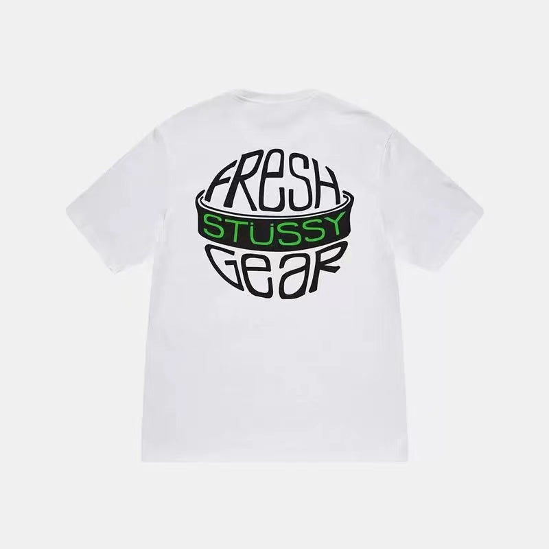 STUSSY EARTH LETTERS TEE WHITE