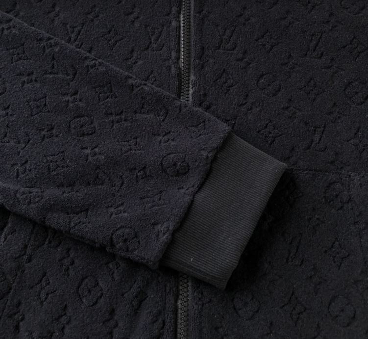 LOUIS VUITTON MONOGRAM FRENCH TERRY ZIP THROUGH HOODIE – LVH047