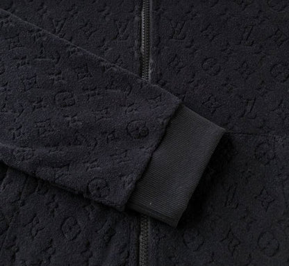 LOUIS VUITTON MONOGRAM FRENCH TERRY ZIP THROUGH HOODIE – LVH047