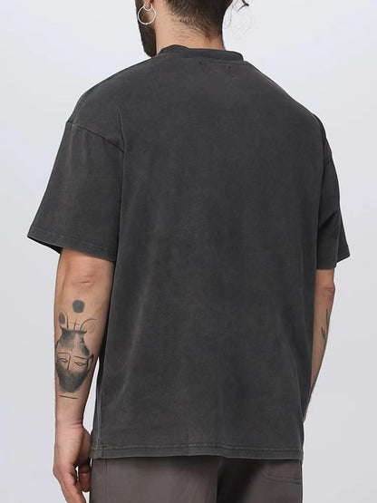 REPRESENT  CROCODILE PRINT TEE BLACK