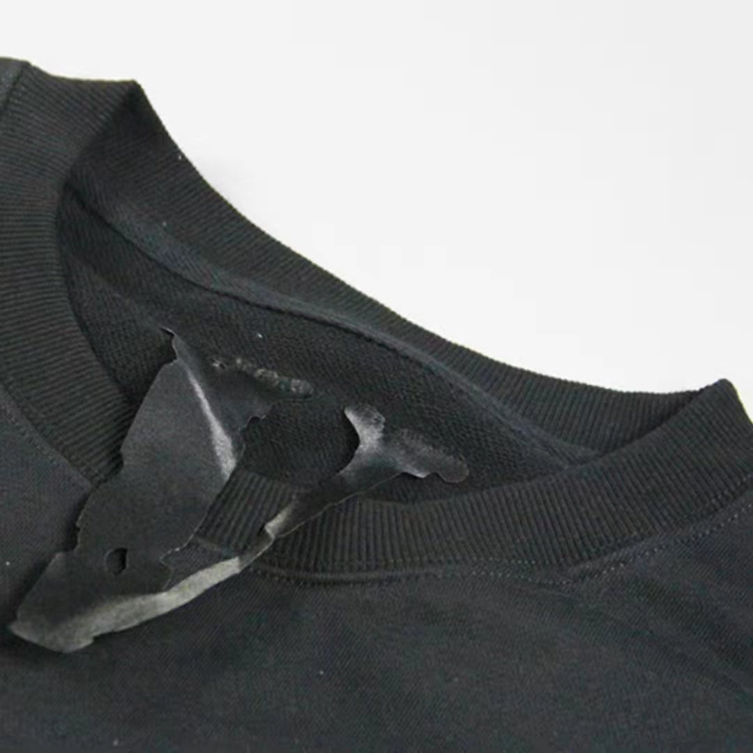 VLONE Letters Logo Print Hoodie Black/Purple