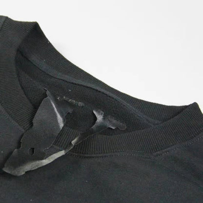 VLONE Letters Logo Print Hoodie Black/Purple