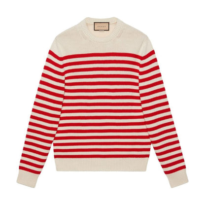 GUCCI STRIPED COTTON-WOOL KNITTED JUMPER – GCK047