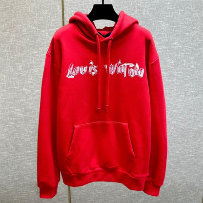 LOUIS VUITTON PRINTED COTTON HOODIE – LH062