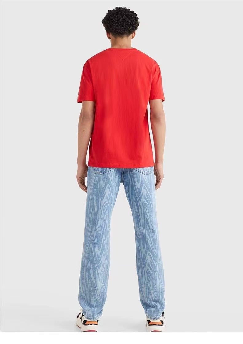 STUSSY FLAME TEE RED