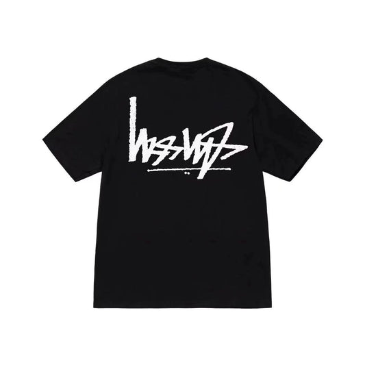 STUSSY HANDSTAND LOGO TEE BLACK