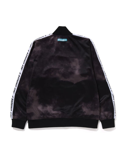 A Bathing Ape Tie Dye Track Jacket In Dark Grey