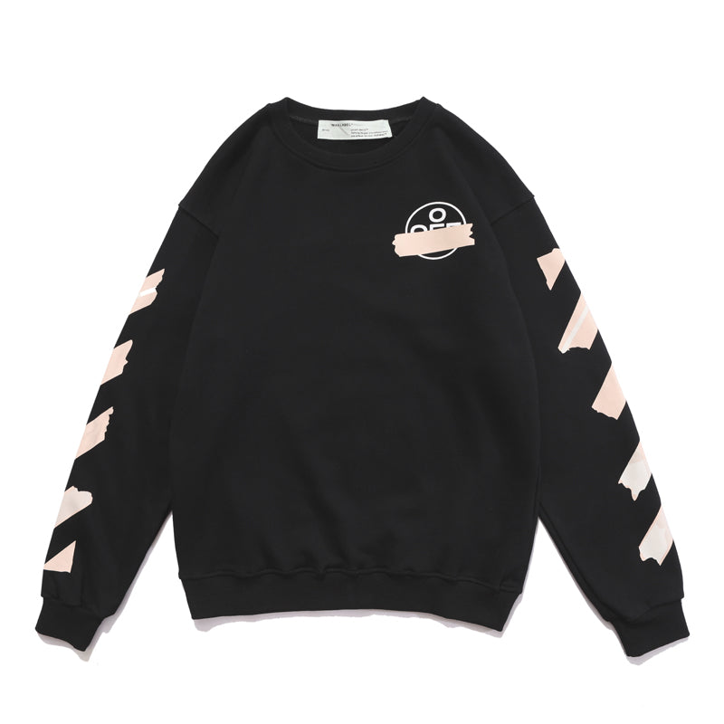 Off-White square arrow print hoodie black/beige
