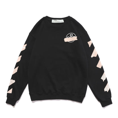 Off-White square arrow print hoodie black/beige