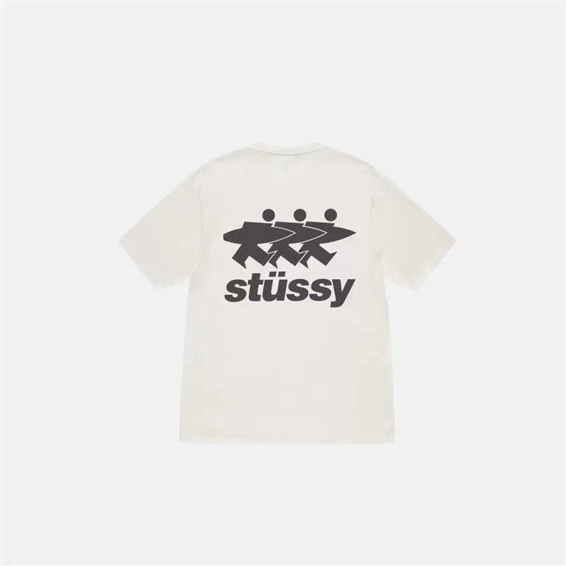 STUSSY 3 SURFER TEE BEIGE