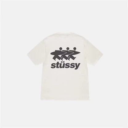 STUSSY 3 SURFER TEE BEIGE