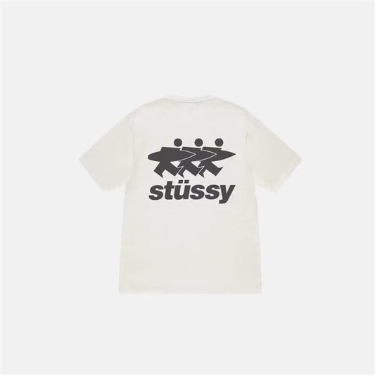 STUSSY 3 SURFER TEE BEIGE
