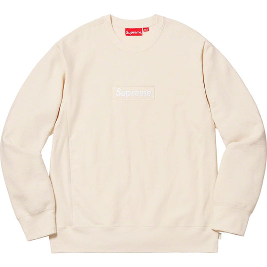 Supreme Box Logo Crewneck Natural