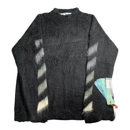 Off-White gradient arrow mohair hoodie