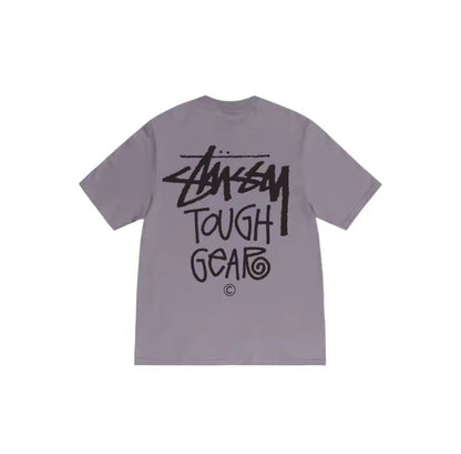 Stussy SS24 screen printed logo short-sleeved T-shirt, same style for men and women