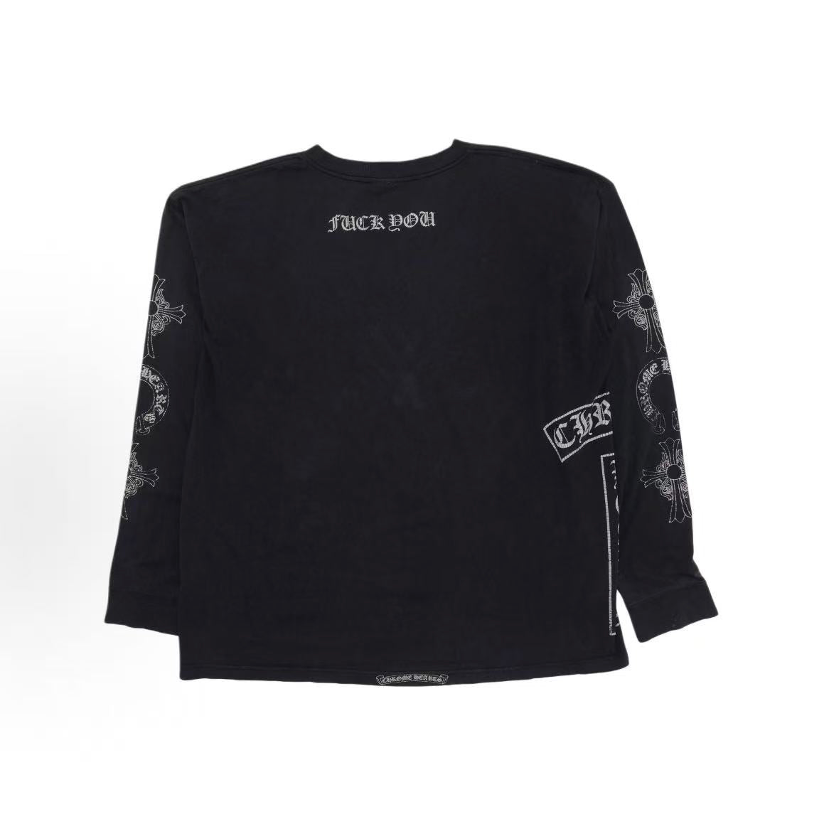Chrome Hearts Los Angeles City Limited Edition Series Floral Sabre Print Long-Sleeved T-Shirt (Men's and Women's style) - White