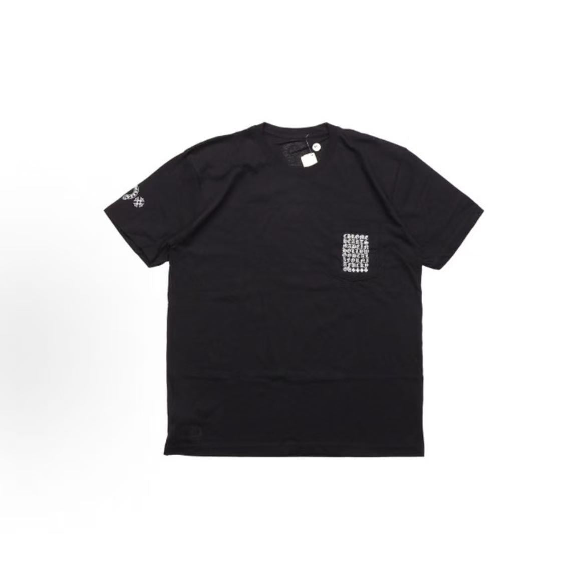Chrome Hearts Classic Elements Logo Casual Round-neck Short-sleeved T-shirt (For Both Men and Women)