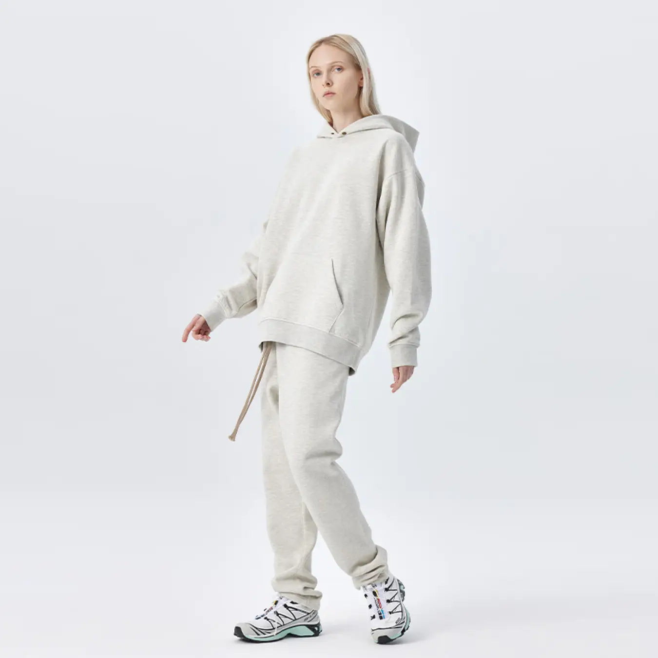 FOG FEAR OF GOD Season 8 Main Line Eternal Hoodie Loose Sweatshirt light oatmeal