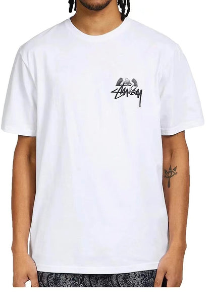 STUSSY ANGEL 8 BALL TEE WHITE