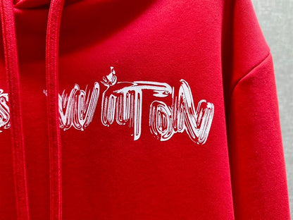 LOUIS VUITTON PRINTED COTTON HOODIE – LH062