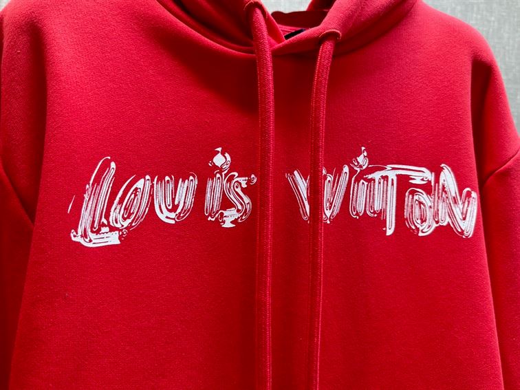LOUIS VUITTON PRINTED COTTON HOODIE – LH062