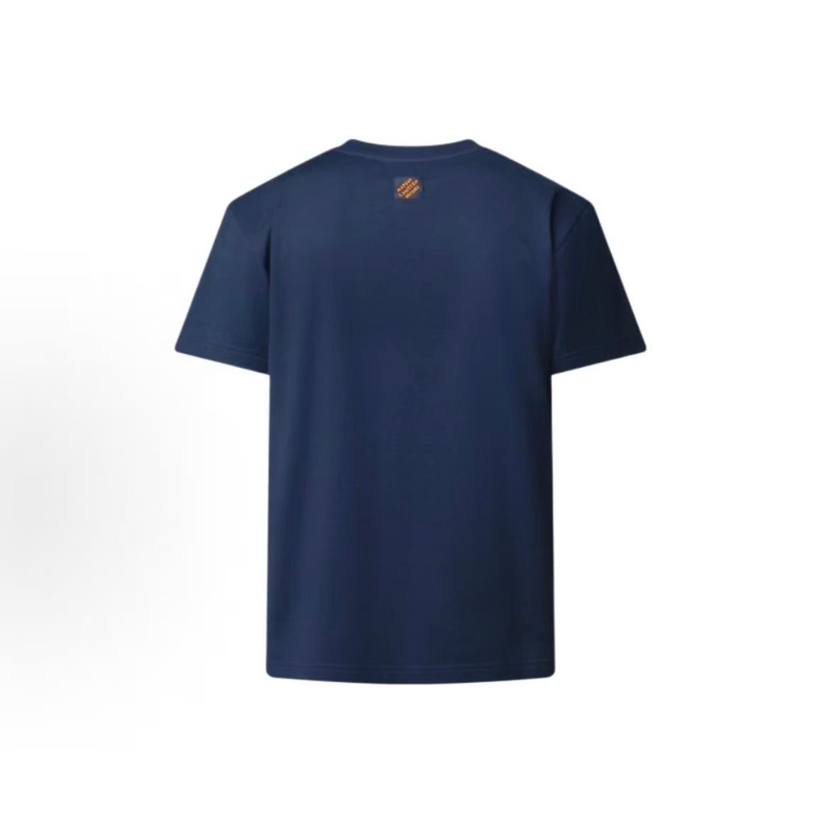 LOUIS VUITTON × Nigo Collaboration T-shirt: Letter-printed embroidered round-neck pullover short-sleeve men's style