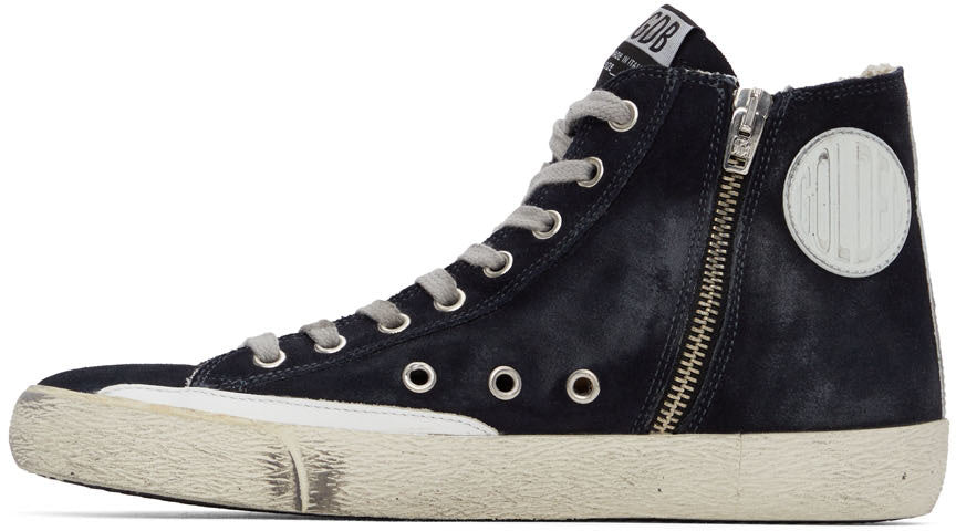 GOLDEN GOOSE حذاء سنيكرز فرنسي أسود