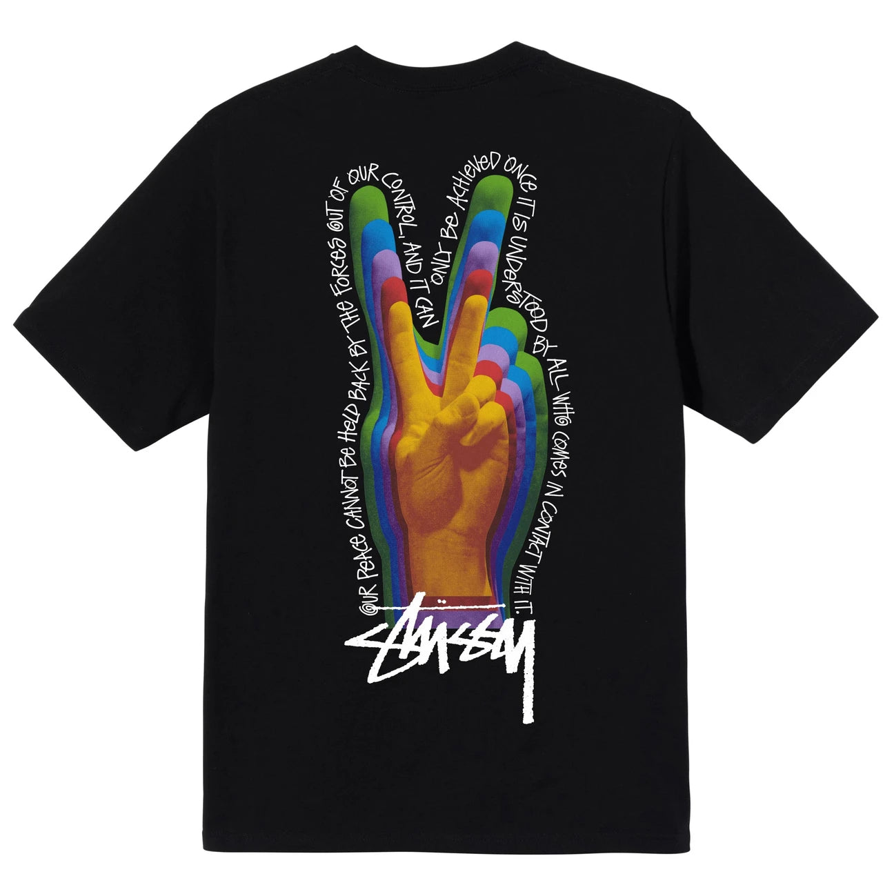 STUSSY PEACE SIGN TEE