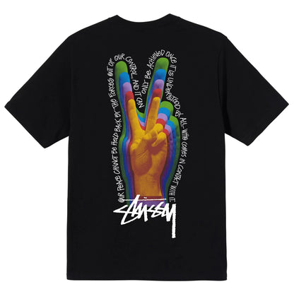 STUSSY PEACE SIGN TEE