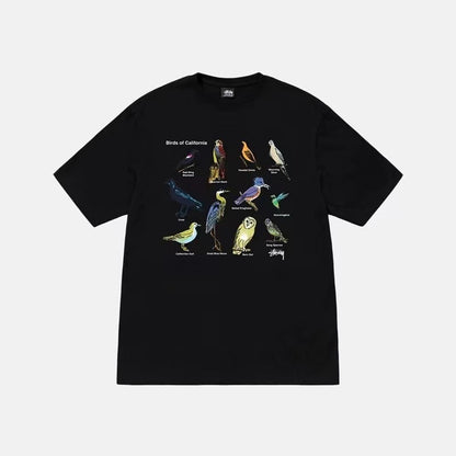 STUSSY CALIFORNIA BIRD TEE BLACK