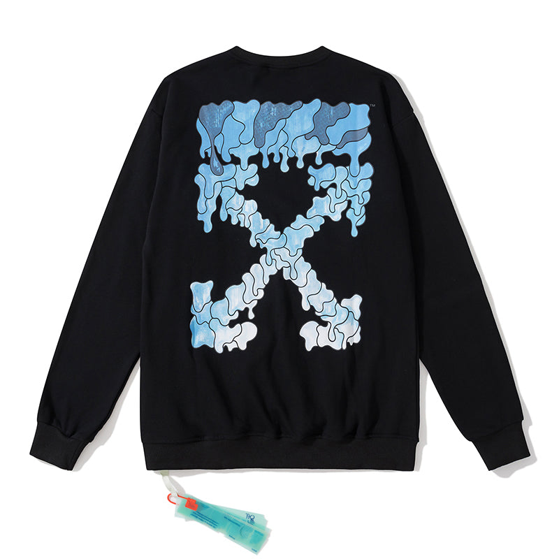 Off-White arrow dissolve hoodie black/blue