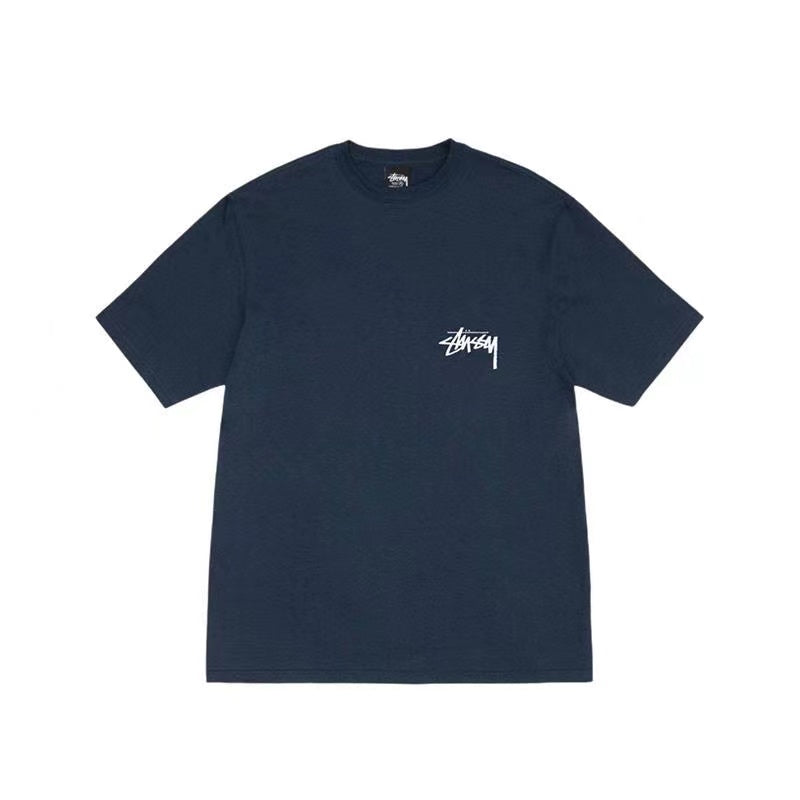 STUSSY STEERING WHEEL TEE NAVY