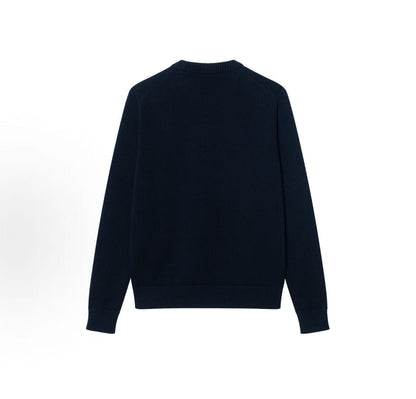 GUCCI 2025 Spring Season New Year Collection - Solid Embroidered Round-neck Long-sleeved Sweater for Men - Blue
