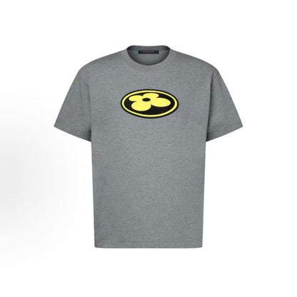 LOUIS VUITTON × Nigo Collaboration Collection - FW25 Silk Embroidered Patch Roundneck T-Shirt for Men